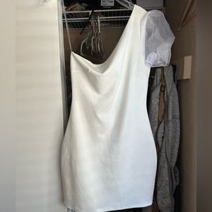 White cocktail dress